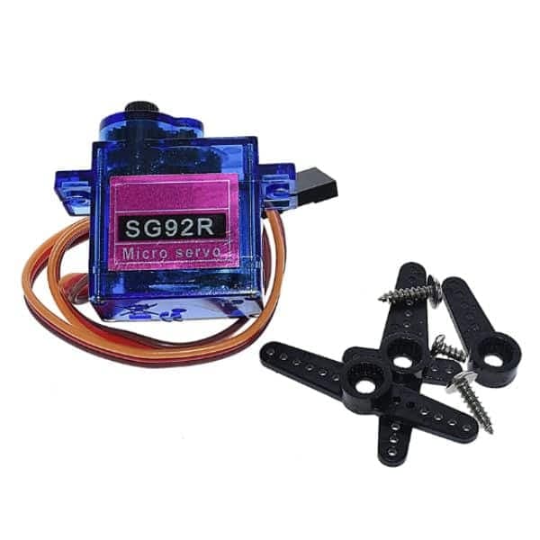 Micro Servomoteur SG92 en Fibre de Carbone à Engrenage Remplaçable